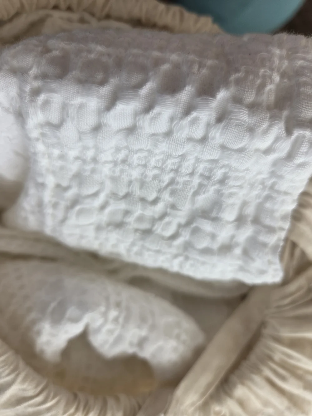 DKNY Pure Waffle Backtab Light Filtering White Curtain Panel Pair (Set of 2)